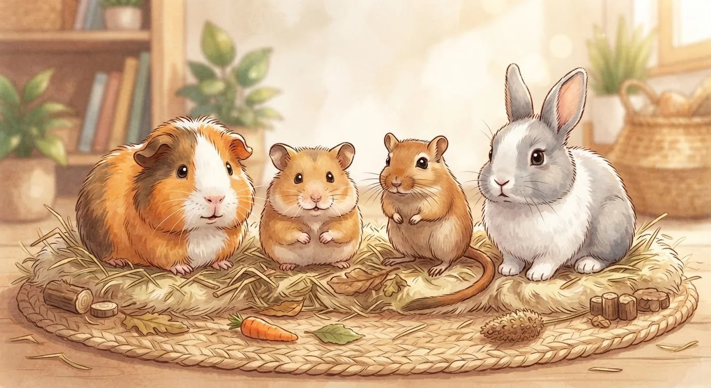 Choosing Between a Guinea Pig, Hamster, Gerbil, or Rabbit as a First Pet