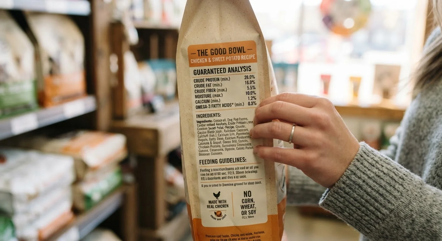 Reading a Dog Food Label Without Getting Lost