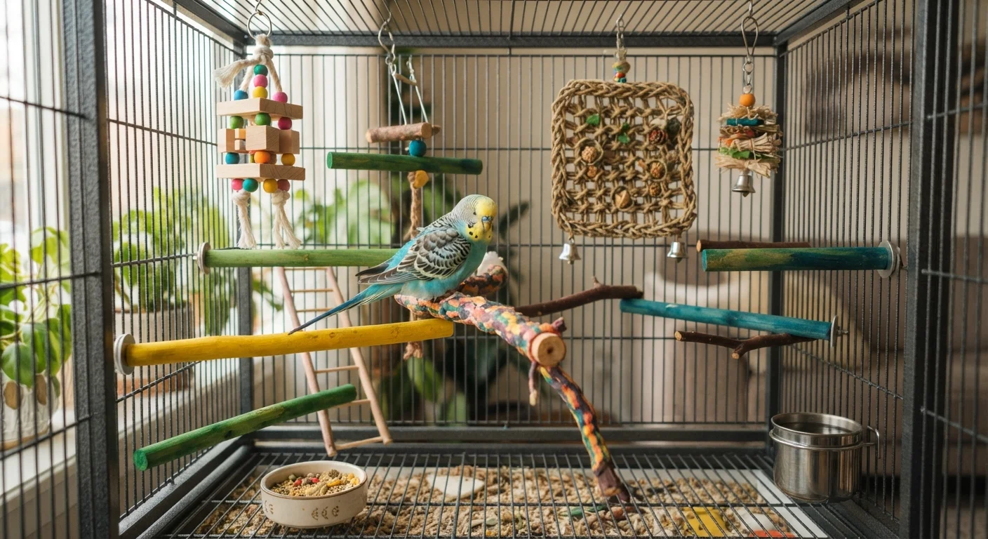 Setting Up a Bird Cage Your Parrot or Budgie Will Actually Thrive In