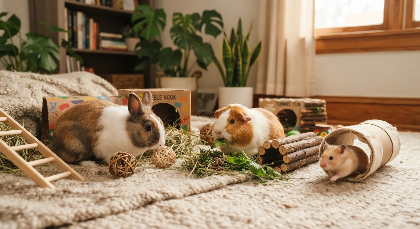 Small Pet Enrichment: Keeping Rabbits, Guinea Pigs, and Rodents Mentally Active