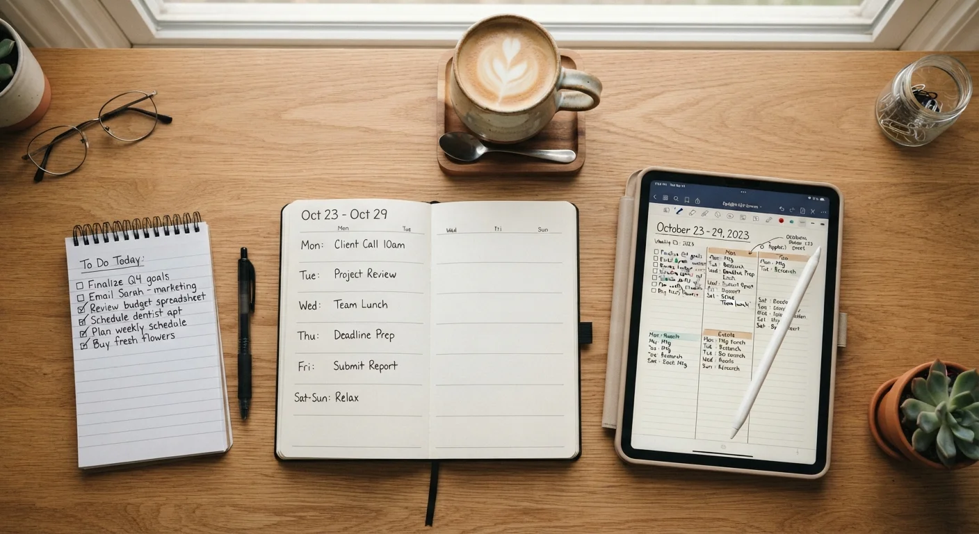 Time Blocking, To-Do Lists, and Calendars: Choosing the Right Planning System