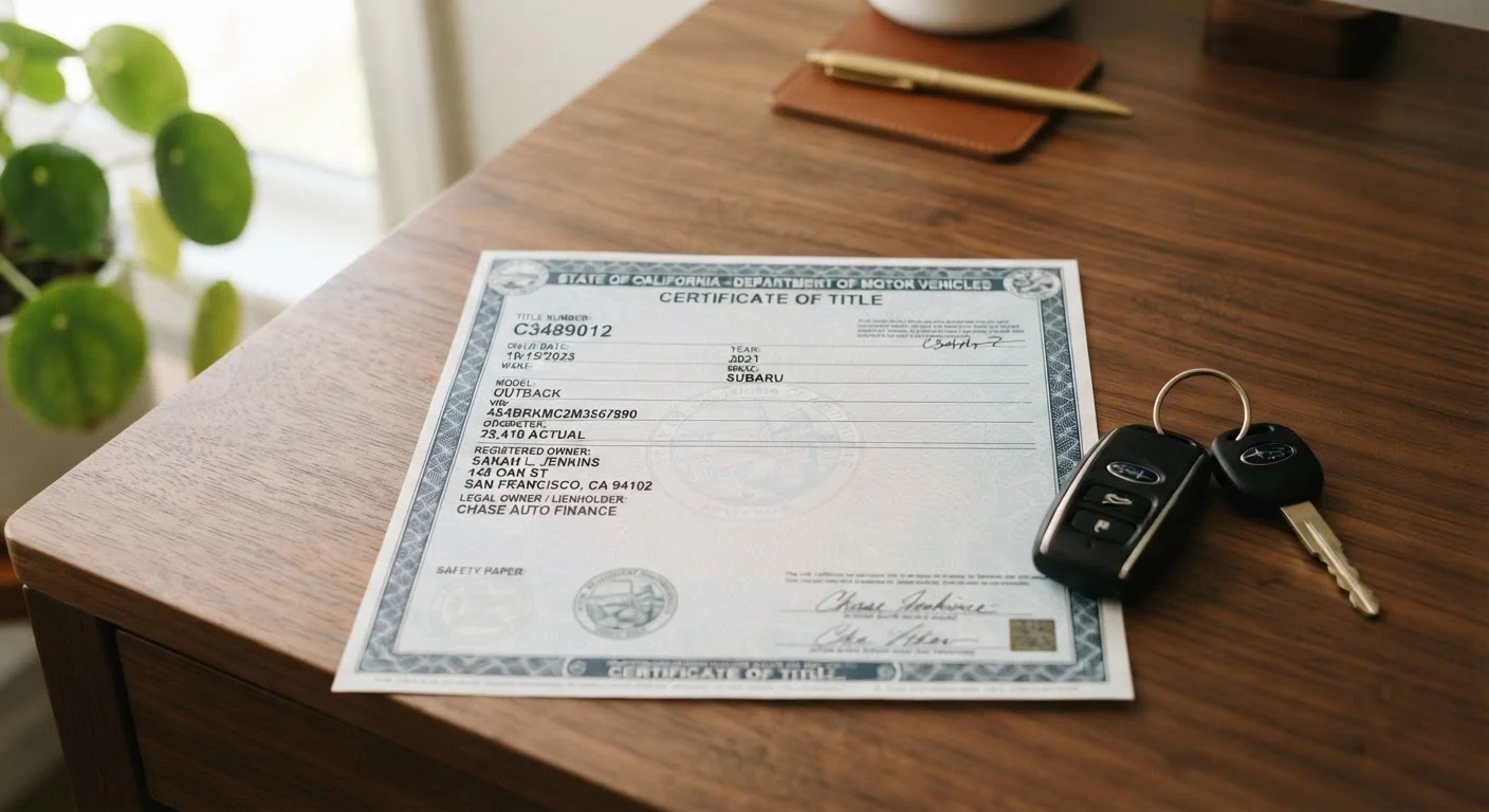 What the Vehicle Title Actually Is — and Why You Should Guard It Carefully